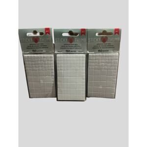 Sticky Thumb Adhesive Foam Tabs 150 pcs Each | Lot of 3 Packs | American Crafts